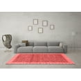 thumbnail image 3 of Ahgly Company Indoor Rectangle Abstract Red Modern Area Rugs, 2' x 5', 3 of 4