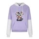 thumbnail image 3 of Ichuanyi liquidación para mujer cuello de manga larga con capucha impresión castaño de la paleta blusa tops camisas ICHUANYI WER2023082208891, 3 of 4