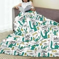 thumbnail image 6 of Pofeuu Hello Summer Print Ultra-Soft Micro Fleece Blanket,for Bed Or Sofa,All Season Throw Blankets Flannel Blanket-50"x40", 6 of 7