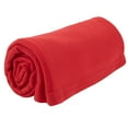 thumbnail image 3 of 12 Pack Bulk Throw Blankets Twin Size 60"L x 50"W Hypoallergenic, Lightweight Soft Fleece Throw Blankets Bulk for Homeless, Wedding Favors, Bed, Couch, Pet Blankets, Hospital Blankets in Red, 3 of 8