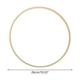 thumbnail image 3 of CNKOO 10pcs Dream Catcher Ring  Wooden Bamboo Hoop DIY Craft Tools, 3 of 11