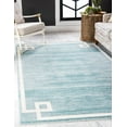 thumbnail image 3 of Jill Zarin’s Uptown Rectangular Abstract Modern Area Rugs, Turquoise, 3 of 8