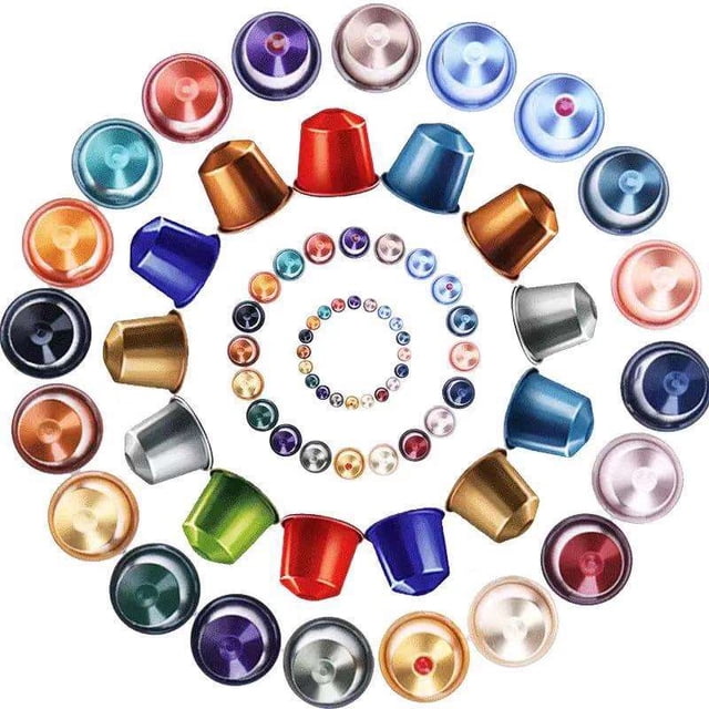 Cápsula de café de papel de aluminio vacía de 15 ml con forma de nespresso pequeña personalizable oso de fresa Hogar