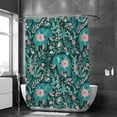 thumbnail image 2 of FREEAMG Bath Curtains Shower Curtain Elephants Jungle Tropical Boho Bathroom Waterproof Machine Washable 72x72in, 2 of 6