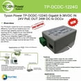 thumbnail image 2 of Tycon TP-DCDC-4824G 48-24V Passive PoE Output Gigabit PoE Converter, 2 of 2