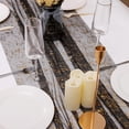 thumbnail image 4 of 10FT Table Runner, Sequin Glitter Sheer Chiffon Gauze Cheesecloth Runner 120 Inch, Party Decorations for Wedding Anniversary Birthday Graduation Christmas Holiday, 4 of 6