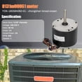thumbnail image 4 of El motor de ventilador de condensador Knocokie de 1/4 HP reemplaza al Goodman 0131M00014PS, 4 of 9