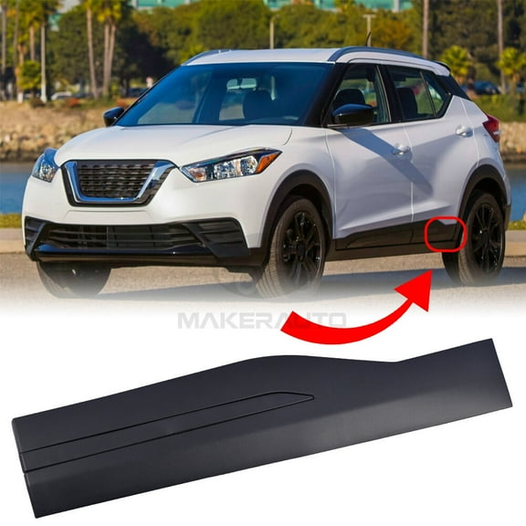 Fits 2018-2023 Nissan Kicks New Left Rear Door Trim Lower Molding Black LH Side