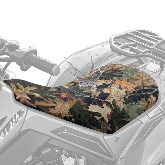 KUIFORTI Camouflage ATV Seat Cover 4-Wheeler Seat Covers Water-Resistant Waterproof ATV Back Seats Powersports Cushion Covers Fit for Most Polaris Sportsman Polaris Scrambler Honda Rancher