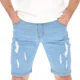 thumbnail image 1 of Bermuda De Mezclilla Para Hombre Slim Short De Moda Casual, 1 of 8