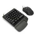 thumbnail image 1 of Keyboard Mouse Set, One Handed Keyboard E Sports Universal Black 35 Keys  for Desktop Computer, 1 of 7