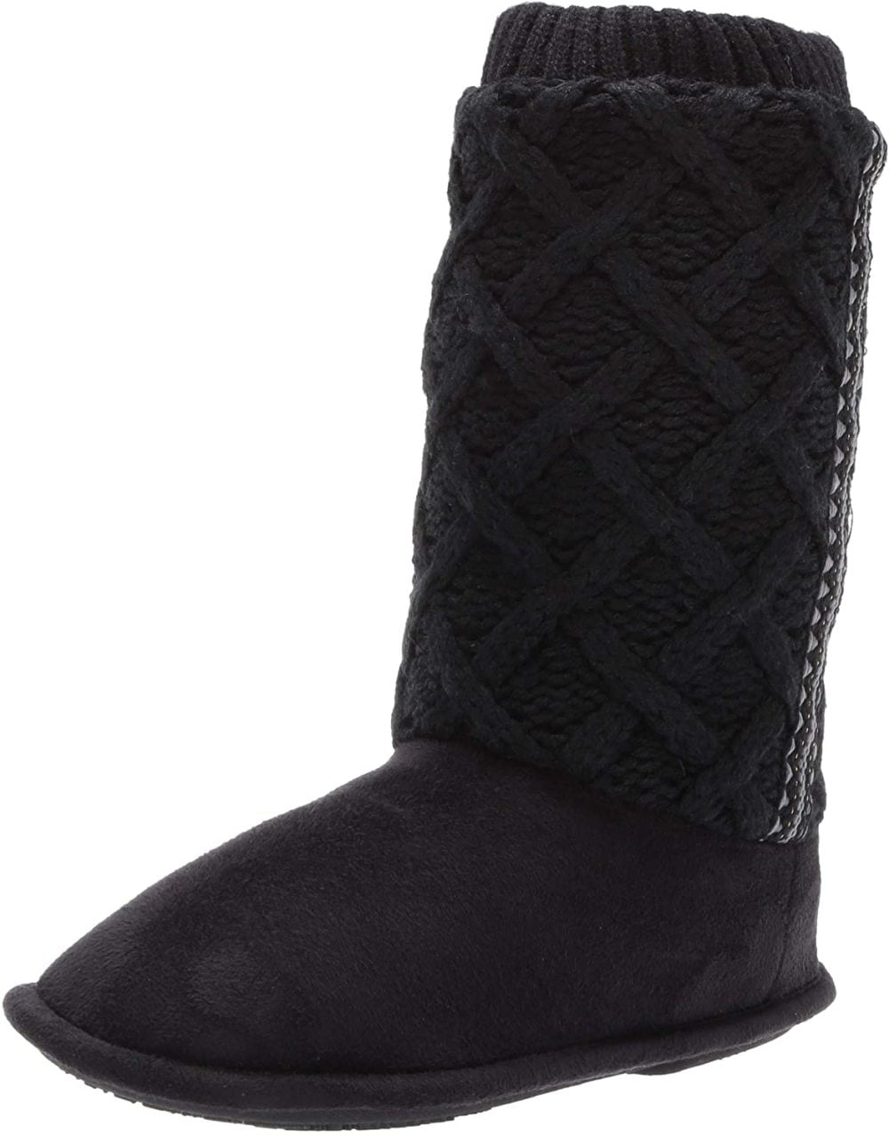 ISOTONER Womens Sweater Knit Tessa Tall Boot House Slipper with All Around Memory Foam Comfort