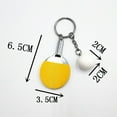 thumbnail image 6 of SPRING PARK 2Pcs Mini Pendant Keychain Keyring Key Fob Rings Table Tennis Bat Keyfob Souvenir Prizes Gift, 6 of 7