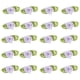 thumbnail image 1 of Bewildely 100 pack/lote hermosas flores de cinta de satén para decoraciones impresionantes flores fáciles de decorar Decoración del hogar morado pálido, 1 of 6