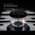 thumbnail image 4 of Nuur - Parrilla de Gas Empotrable 6 Quemadores, Cocina con Potencia y Estilo, Vidrio Templado 8mm, Quemador Triple, Perillas Iluminadas, Hierro Fundido, Anti-Fugas FFD, Gas LP y Natural, Blanco, 4 of 8