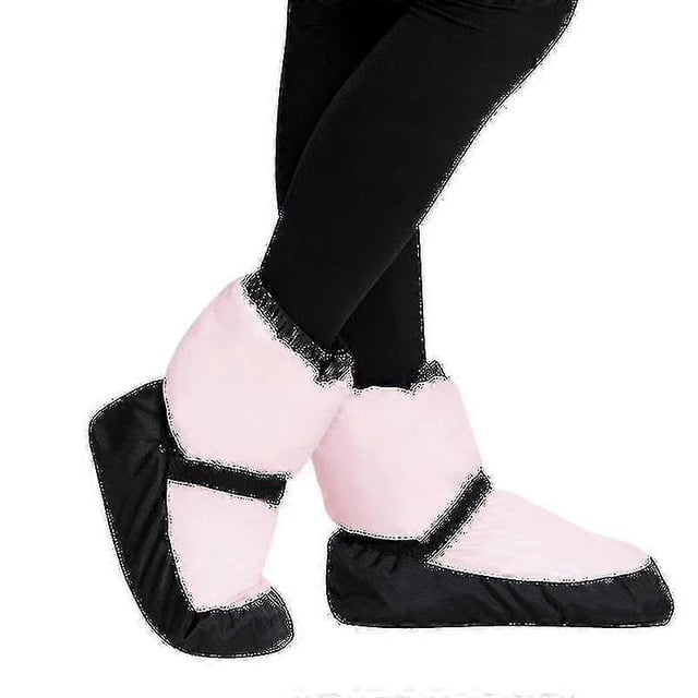 Chaussures de Danse Ballet Chaudes Bottes d'Exercice Courtes Rembourrées pour Femmes Chaussures en Coton