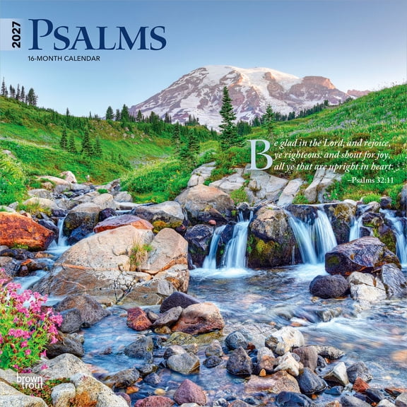 Psalms | 2027 12x24" (Hanging) Wall Calendar | Plastic-Free