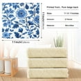 thumbnail image 6 of Yayeee 6 Pack Kitchen Dish Cloths for Washing Dishes Soft Absorbent Microfiber Towels, Blue Floral Pattern, 6 of 9