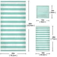 thumbnail image 2 of Coolnut 3 PCS Towel Blue Stripes Cotton Bath Towel Set (1 Bath Towel, 1 Hand Towel, 1 Washcloth) for Bathroom, Super Soft and Quick Dry Towels, 2 of 6