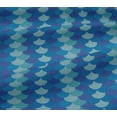 thumbnail image 4 of oneOone Cotton Jersey Blue Fabric Scales Geometric Diy Clothing Quilting Fabric Print Fabric By Yard 58 Inch Wide, 4 of 4