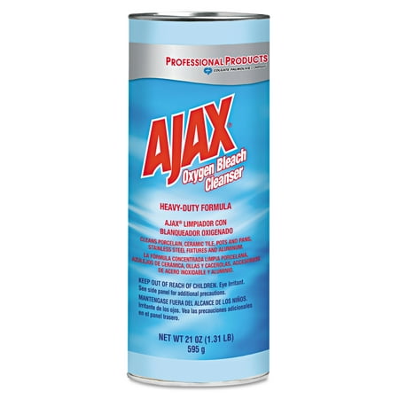 Ajax Oxygen Bleach Powder Cleanser, 21oz Can, 24/Carton (Best Oxygen Bleach For Grout)