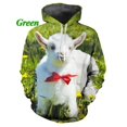 thumbnail image 3 of Sudadera con capucha con estampado de ovejas divertidas y personalidad para hombre, moda informal, unisex, estampado 3D de animales, sudaderas gráficas, tops, 3 of 5