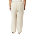 thumbnail image 6 of Briggs Women's Linen Blend Pull On Pant (Tan, L), 6 of 6