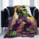 thumbnail image 1 of Manta de franela de Hulk, suave y acogedora manta de felpa para todas las estaciones para niños y niñas, manta ligera y cálida para cama, sofá o viaje, 80 x 60 pulgadas, 1 of 8