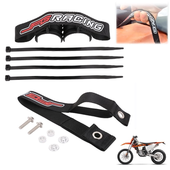 Dirt Bike Universal Adjustable Tow Strap 17.1"-18.7" Front Rear Rescue Pull Strap Bundle for 250XCFW 350XCFW 2014-2016 350EXCF 350XCF 2012-2019 350SXF 2011-2019 350XCFW 2012-2016 400XCW 2009-2010