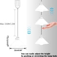 thumbnail image 4 of FSLiving Adjustable Levitate Track Pendant Light H-Type Retractable Lift Track Lamp with Green Metal Cone Shade Remote Control Dimmable Color Changing Light for Kitchen Island Living Room - Set of 3, 4 of 8