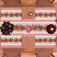 thumbnail image 5 of Linen Pink Christmas Placemats Set of 4 Poinsettia Christmas Table Mats Winter New Year Xmas Decor Pink Christmas Decorations and Supplies for Home Kitchen Table-12×18’’, 5 of 5