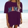 thumbnail image 2 of NJGRAE Going Out Tops for Women Women’S Fall T-Shirts Women's Oversized Top Loose Short Sleeve T Shirt Short Sleeve Graphic Tees Women Xxl, 2 of 4