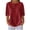 Red, variant on Staron Women's Short Sleeve Round Neck Pullover Top Casual Loose Fit Waffle Knit Shirt, Orange 3XL