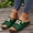 Green, variant on Dressy Sandals for Women Solid Color Buckle Strap Open Toe Casual Summer Heeled Mules Shoes