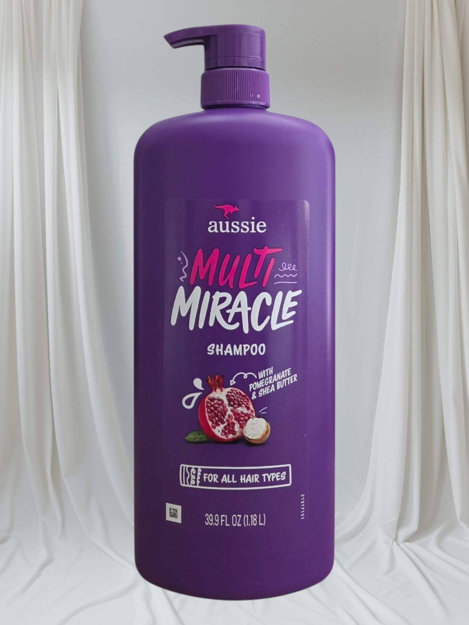 Aussie Multi Miracle Shampoo, Pomegranate & Shea Butter, 39.9 fl oz