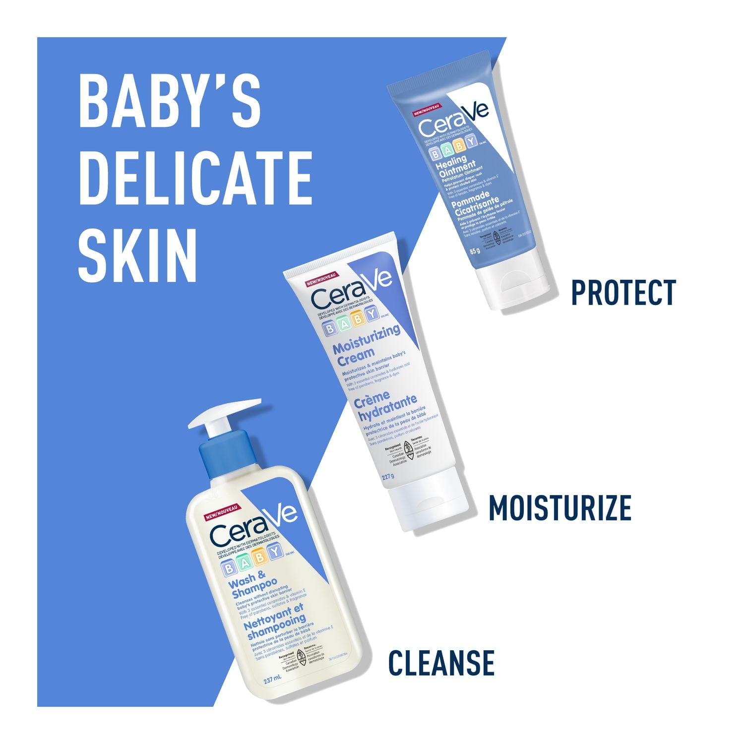 CeraVe Baby Moisturizing Cream, Rich Baby Cream with Ceramides and Hyaluronic Acid, 227g