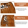 thumbnail image 3 of RENACLIPY Small Tool Roll Camping Utensils Set Nylon Brown 1 Set, 3 of 8