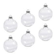thumbnail image 3 of 6 uds colgante de Navidad transparente colgante de bola redonda adornos de Navidad rellenables adornos de decoración DIY bola hueca para festival, 10cm Colco colgante de bola de navidad, 3 of 7