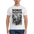 thumbnail image 2 of Camiseta divertida con póster vintage para hombre, cuello redondo, 100 % algodón, camiseta de manga corta Sonic Youth, tallas 4XL y 5XL, 2 of 5