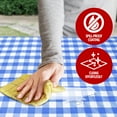 thumbnail image 5 of Sorefy Vinyl Fitted Picnic Table Cover, Checkered Design, Flannel Backed Lining, 30" x 96" Blue, 5 of 6