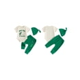 thumbnail image 2 of BemeyourBBs Newborn Baby Boy Girl Golf Outfit Golf Pro in Training Letter Short Sleeve Romper Pants Set Knotted Hat 3 Piece Infant Summer Spring Clothes, 2 of 9