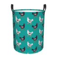 thumbnail image 6 of Lsque Funny Chicken pattern Laundry Hamper Basket, Tall Woven Rope Hamper Basket for Clothes, Lightweight Storage Basket, Collapsible Waterproof-Small, 6 of 8