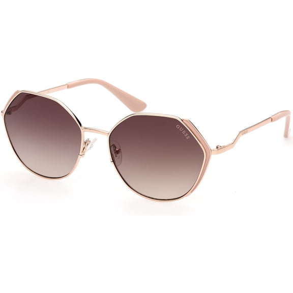 GUESS GU7842 Rose Gold Pink/Brown Shaded 58/17/140 women Sunglasses
