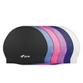 thumbnail image 2 of View Silicone Swim Cap V-31A  for Swim Fitness, Water Aerobics - Blue, 2 of 8