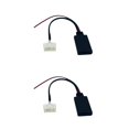 thumbnail image 3 of Riwesomey Adaptador de música, suministros para coche, Cable de Audio, conexión de conector de rendimiento estable, accesorios mejorados de Sin Micrófono 2piezas, 3 of 6