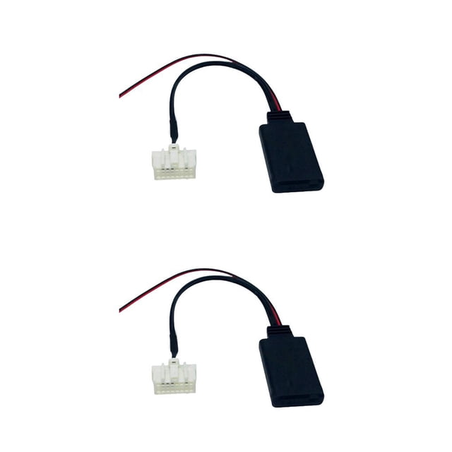 Speravity Adaptador de música Suministros para automóviles Cable de audio Conexión de rendimiento estable Módulo inalámbrico de alta Sin Micrófono 2piezas