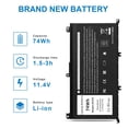thumbnail image 3 of Batería para portátil Futurebatt 357F9 74Wh para Dell Inspiron 15, 3 of 8