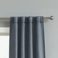 thumbnail image 2 of Bella Luna Astrid Thermal Room Darkening Backtab 76x96 Window Curtain Pair, Navy, 2 of 3