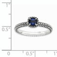 thumbnail image 4 of Created Sapphire Sterling Silver Polished Ring, 4 of 7