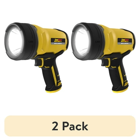 (2 pack) EverStart Maxx SL8WE Portable Waterproof, Rechargeable 800 Lumen LED Spotlight